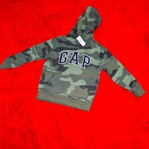 NWT Boys Gap Camouflage Hoodie- Size Small (6-7)